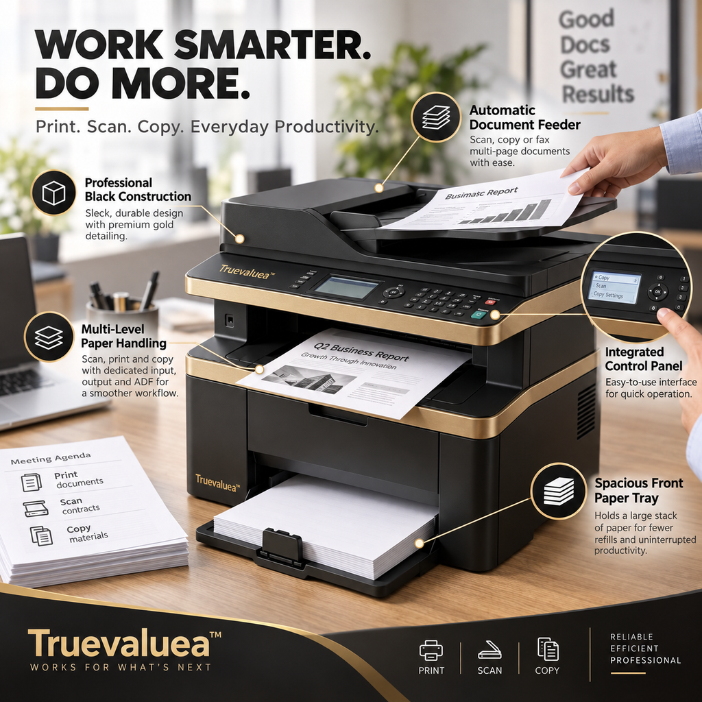 Truevaluea™ WorkCore Monochrome Laser Multifunction Printer